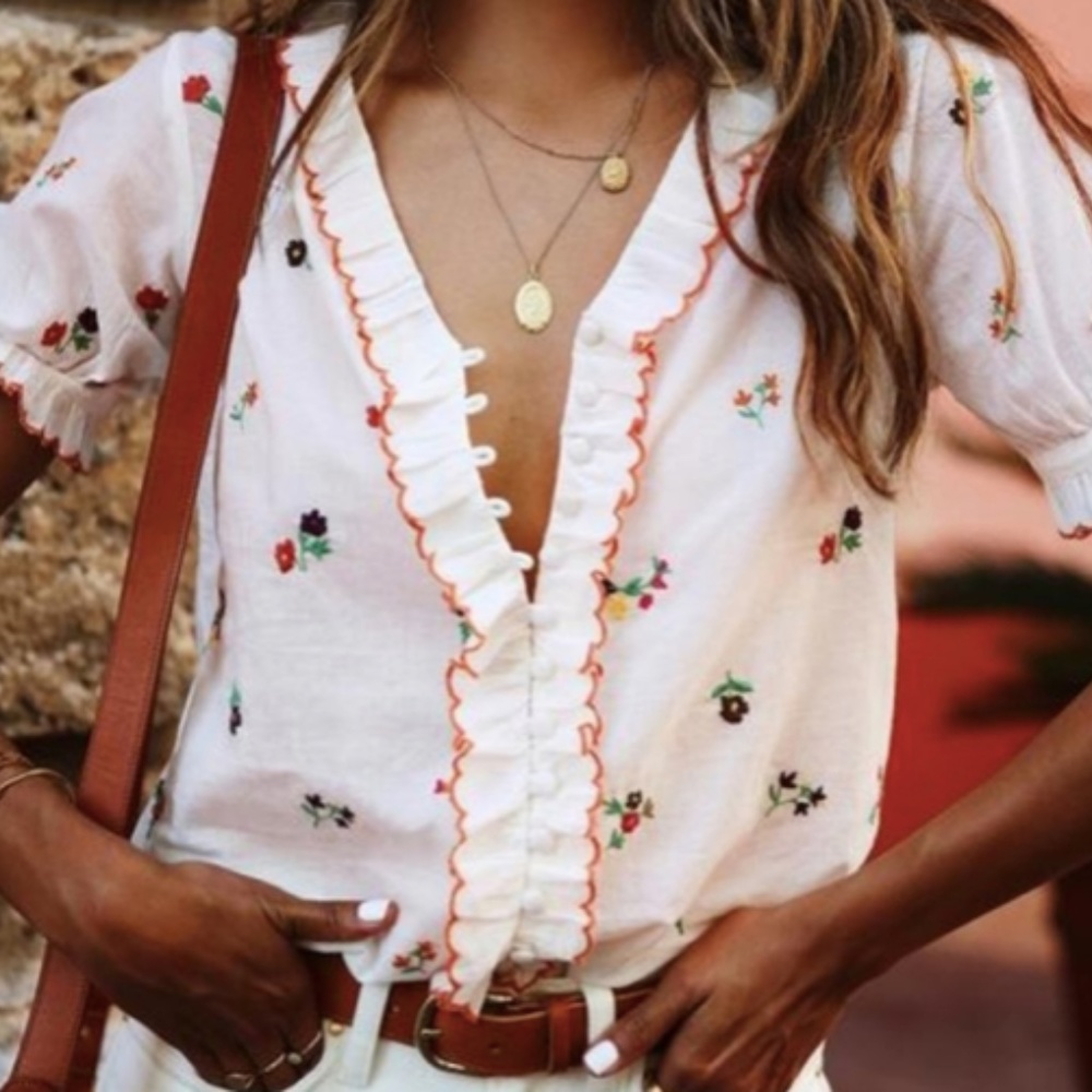 Sezane top US 4 FR 36